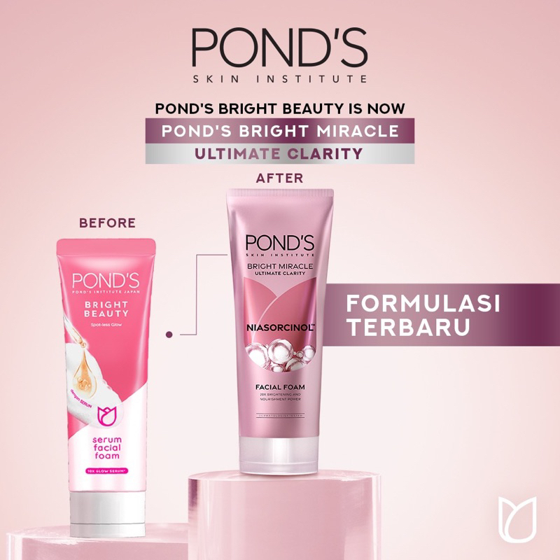 Jual PONDS Bright Beauty Miracle Facial Foam 100 Gr | Shopee Indonesia