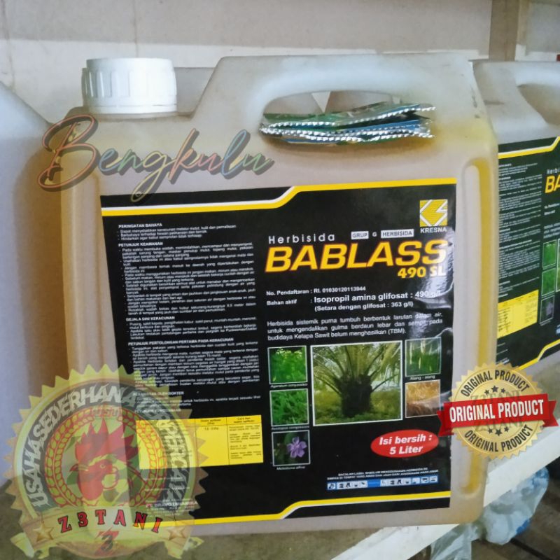 Jual Bablas 490sl 5 L Herbisida Sistemik Rumput Mati Akar Pabrik