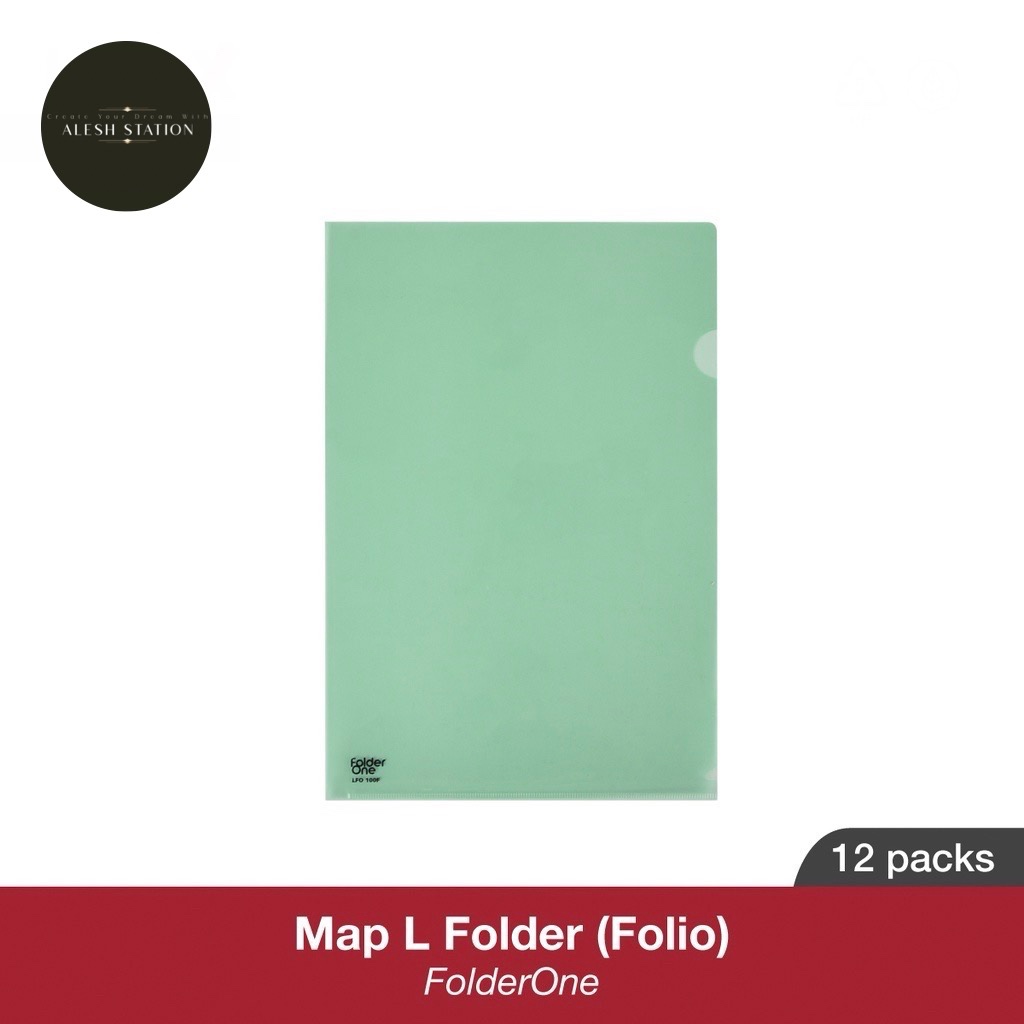 Jual Map L folio F4 Folder one / Map Bening Plastik / Clear Sleeve ...