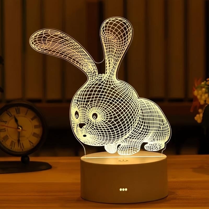 Jual Pplus Lampu Tidur Lucu Bentuk Hati Lampu Akrilik 3D Malam Led ...