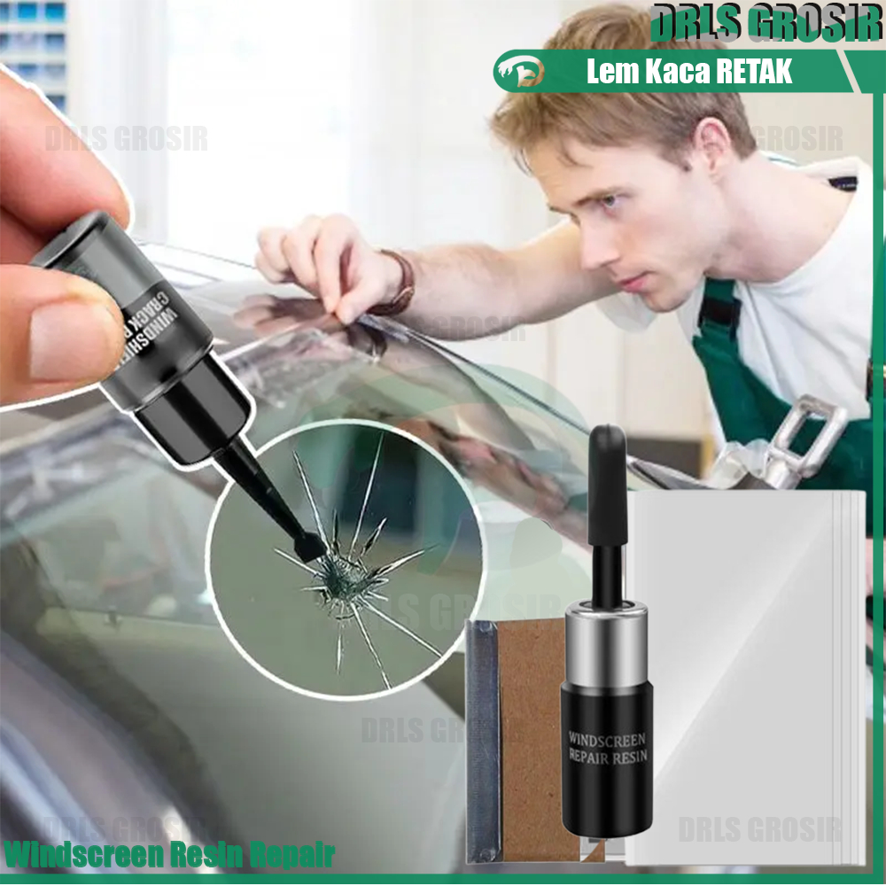 Jual Lem Kaca Retak Alat Reparasi Kaca Mobil Retak Car Window Crack