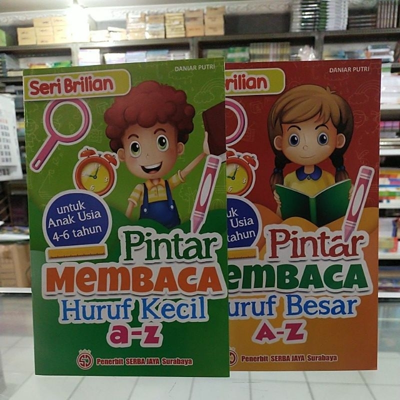 Jual Seri Brilian Pintar Membaca Huruf Besar/Kecil Untuk Anak Usia 4-6 ...