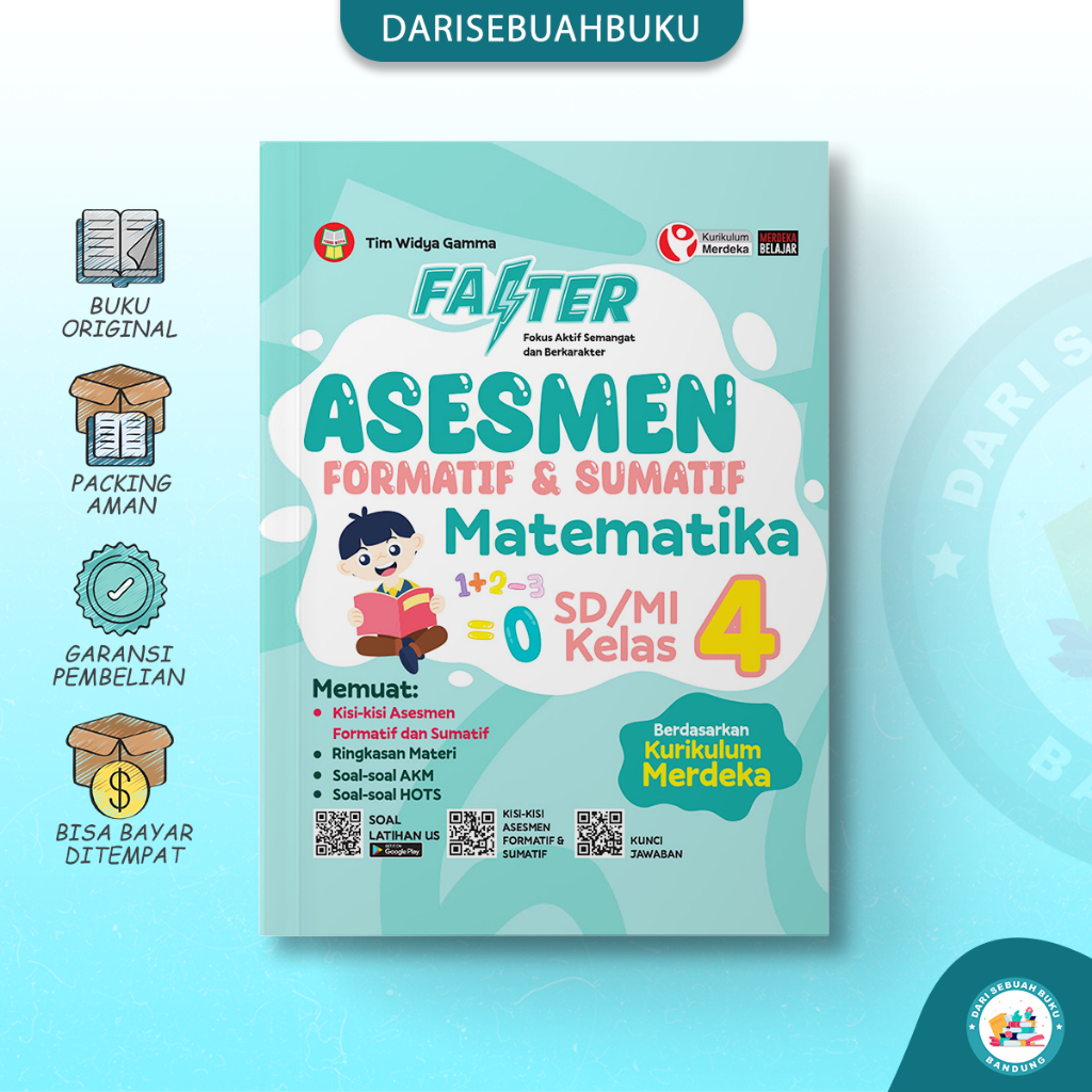 Jual Buku FASTER ASESMEN - FORMATIF & SUMATIF - MATEMATIKA SD Kelas 4 ...