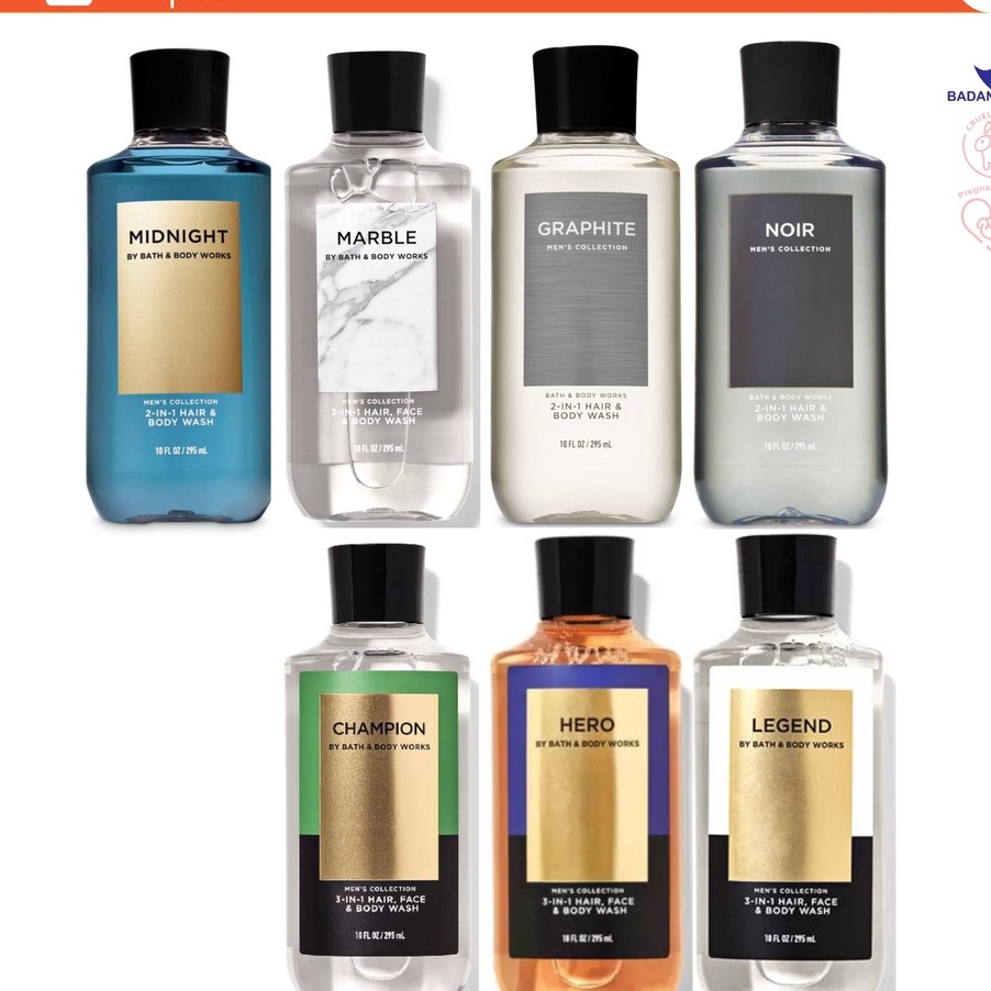 Jual KODE LHC510 BBW Bath and Body Works BODY WASH MEN 3 in 1 HAIR