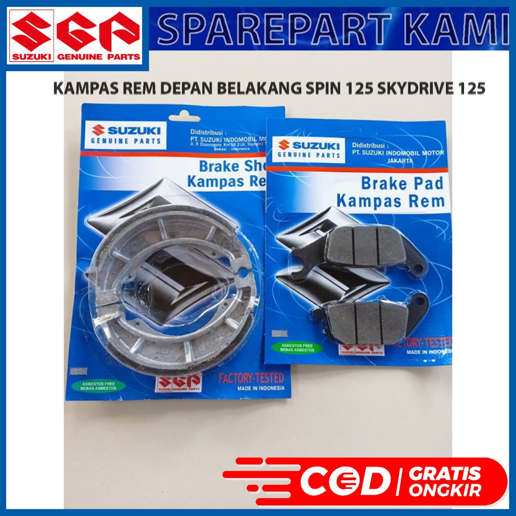 Jual Paket Kampas Rem Depan Belakang Suzuki Spin Skydrive Sgp Sgp Shopee Indonesia