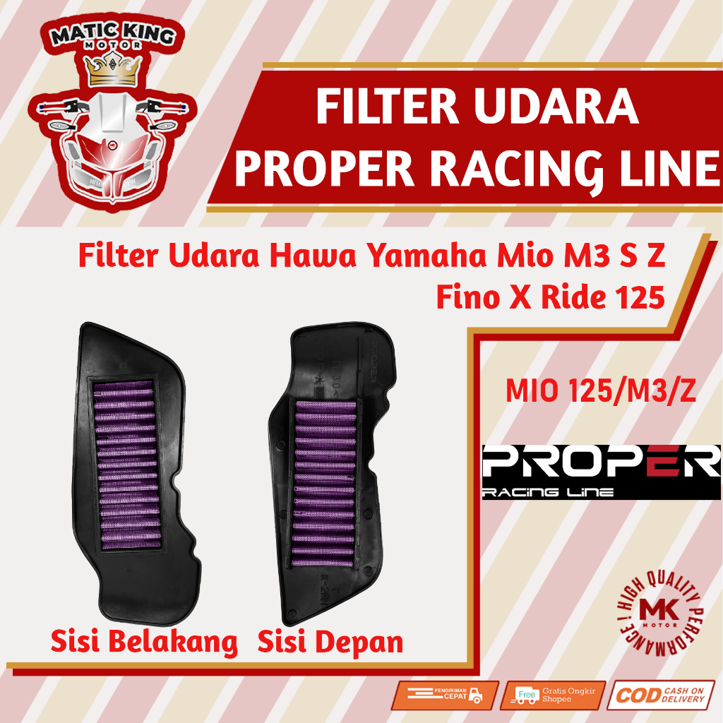 Jual Filter Saringan Udara Hawa Yamaha Mio M3 S Z Fino Xride Soul GT