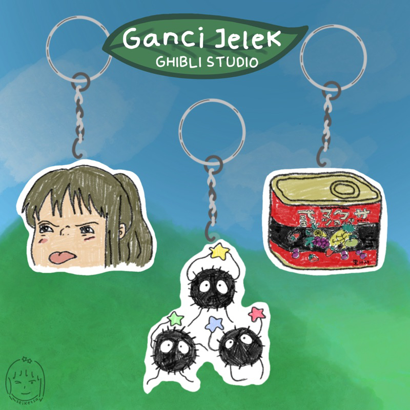 Jual [PO Zeiketsa] Ganci Jelek GHIBLI STUDIO | Ugly Keychain | Tottoro ...