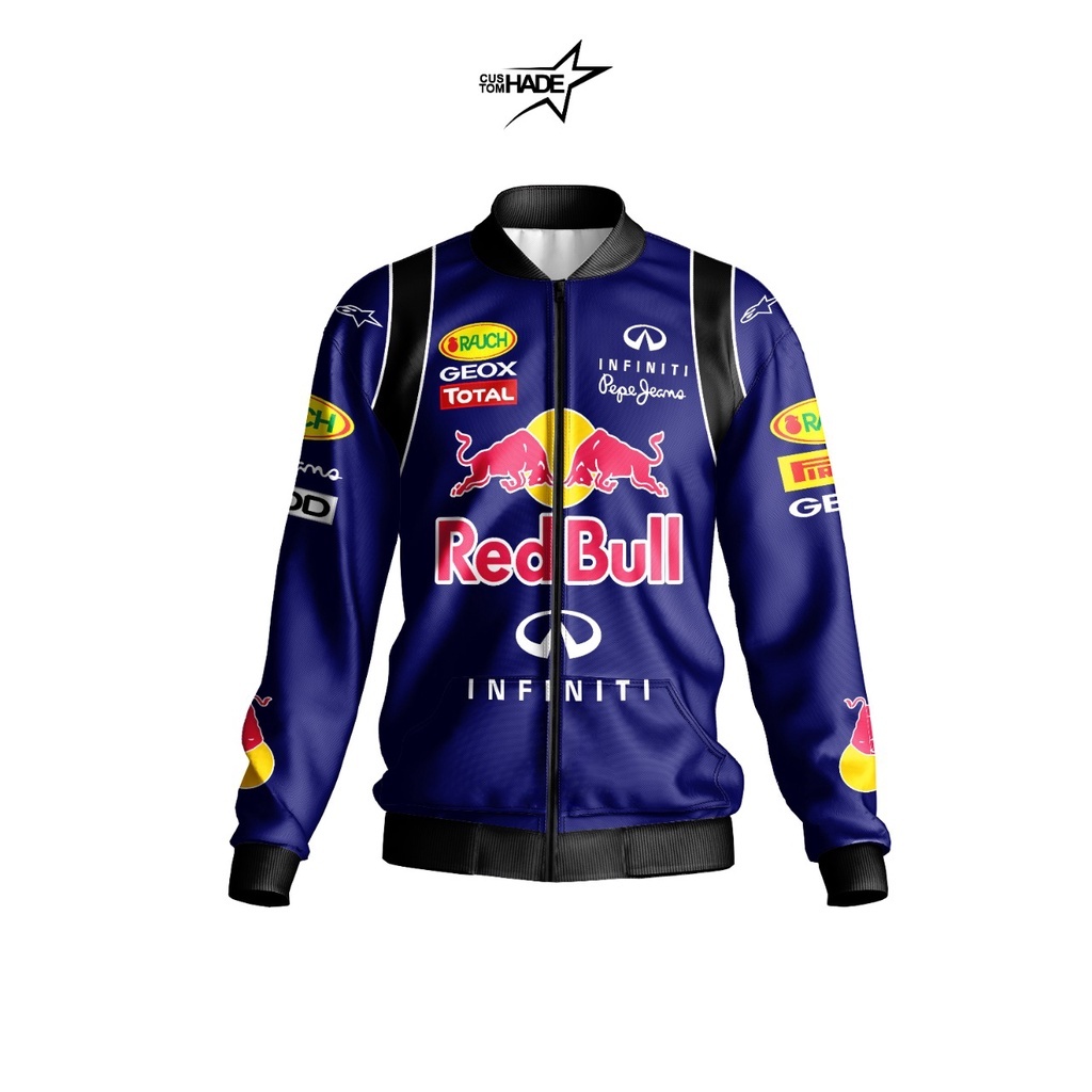 Jaket Bomber F1 Redbull Racing Team Red Bull 2024 Full Printing