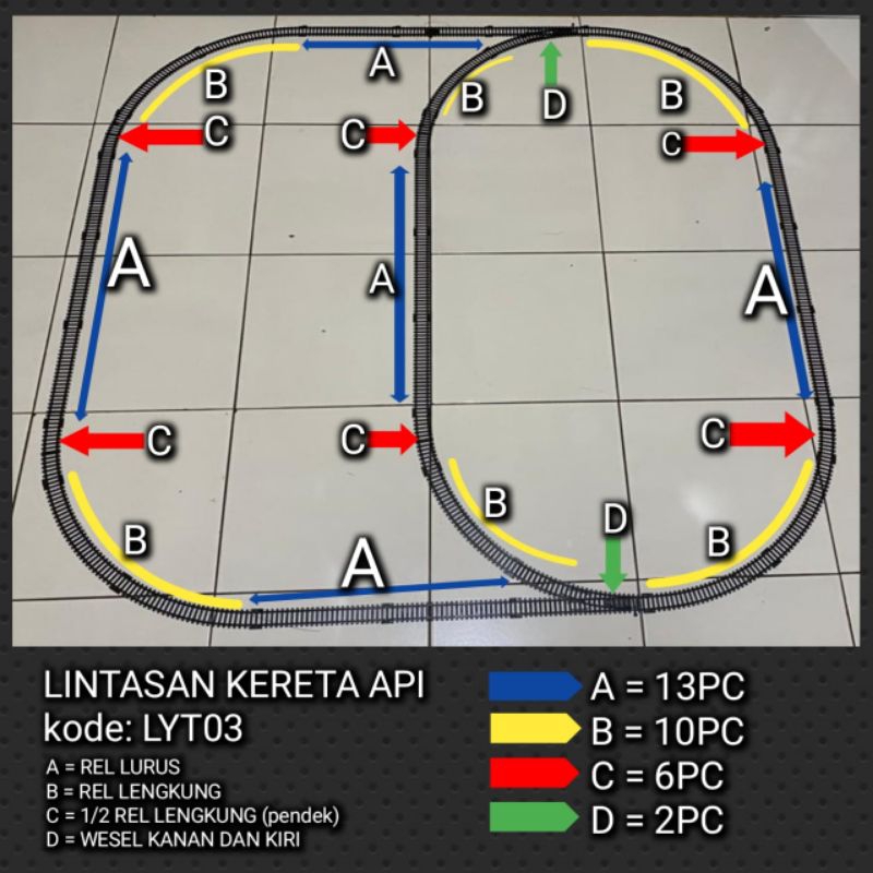 Jual Lintasan kereta api railking original dan modifikasi terbaru skala ...