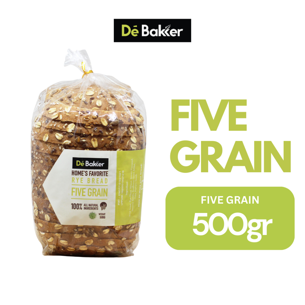 Jual Debakker Bakery Five Grain Roti Rendah Kalori - Healthy Food ...
