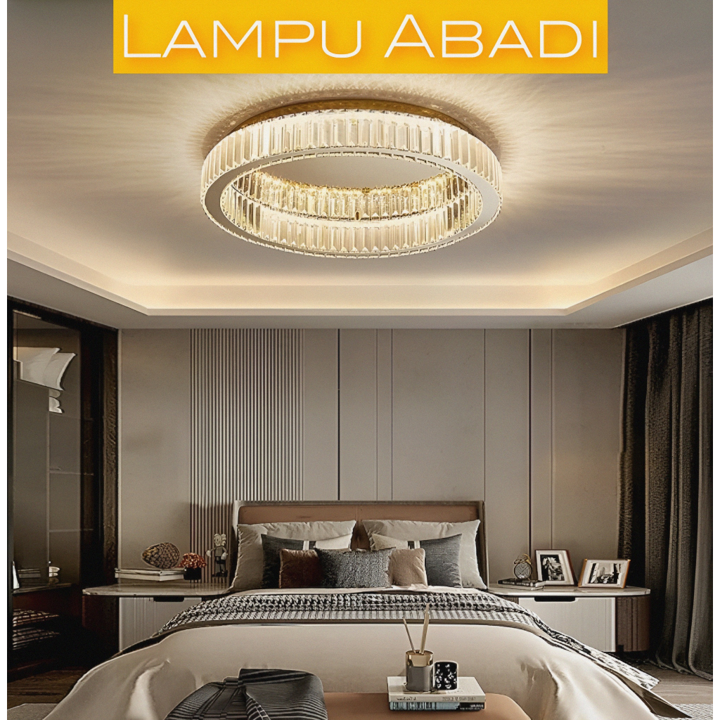 Jual Lampu Plafon Hias Kristal Modern Kamar Tidur Ruang Tamu Diameter ...