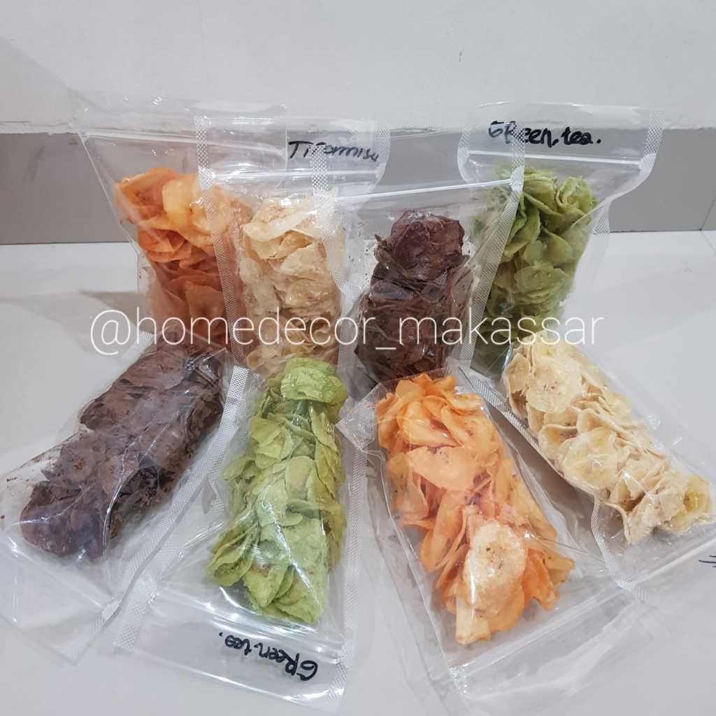 Jual Keripik Pisang Coklat Lumer Kemasan Pouch/Kripik Pisang Aneka Rasa