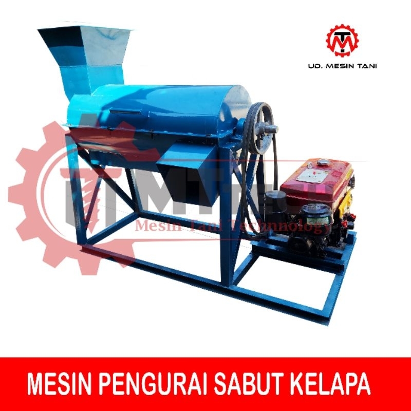 Jual MESIN PENGURAI SABUT KELAPA Tipe B LENGKAP MESIN PENGGERAK ...