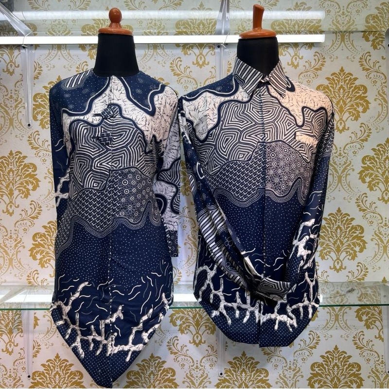 Jual Baju Batik Tunik Bahan Katun Halus Batik Couple Batik Full Lapisan ...
