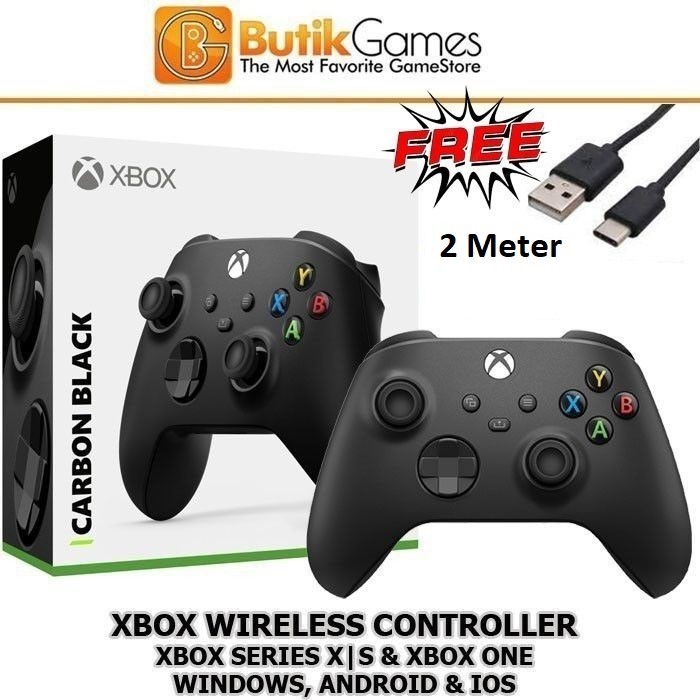 Jual Stick Xbox Series X S XBOX One Wireless Controller Hitam Carbon ...