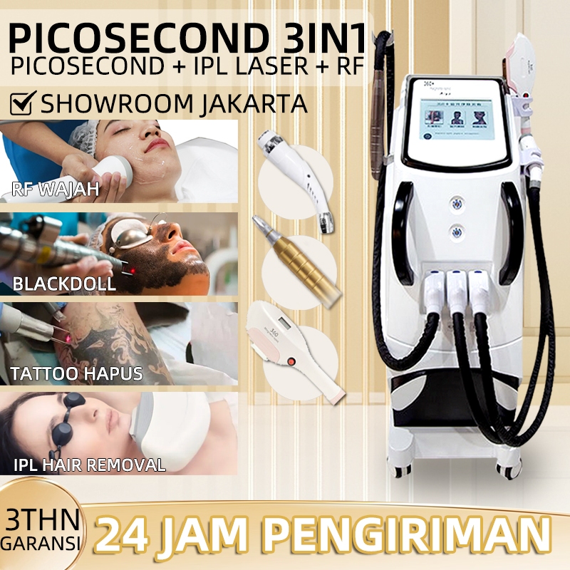 Jual IPL laser hair removal OPT 3in1 SHR + laser picosecond + RF
