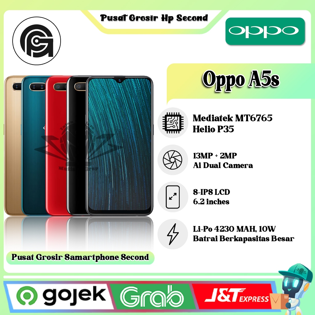 Jual Oppo A5s Ram 2 32 Ram 3 32gb Second Shopee Indonesia