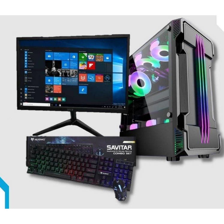 Jual PC Fullset Core i7+Led 24 inc Curve Vga 2gb/8Gb/HDD500 keyboard ...