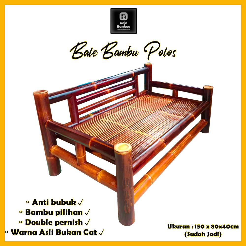 Jual Free Ongkir Bale Bambu Hitam Bale Estetik Bench Bambu Bale Estetik Ukuran 150 X 7931