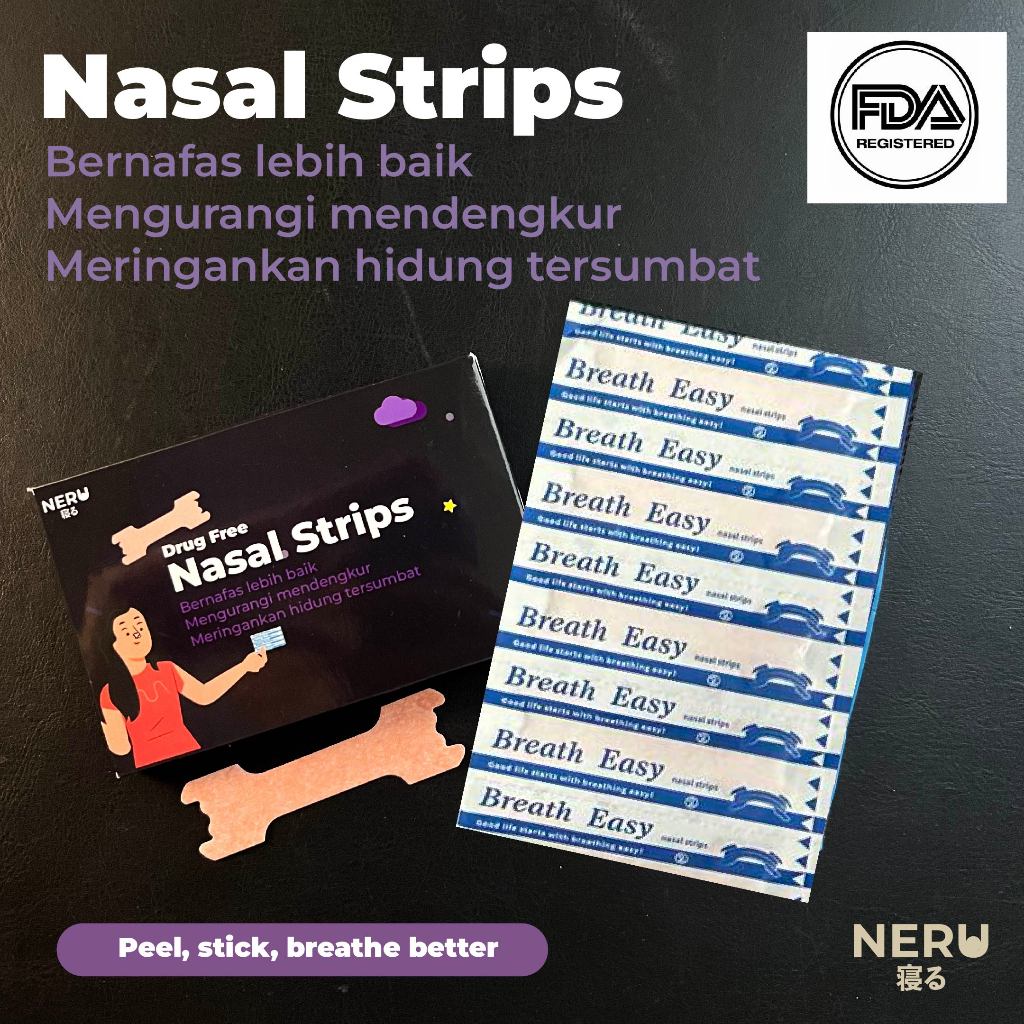 Jual 10 pcs Plester Hidung L Nasal Strips Nose Strips Anti Dengkur