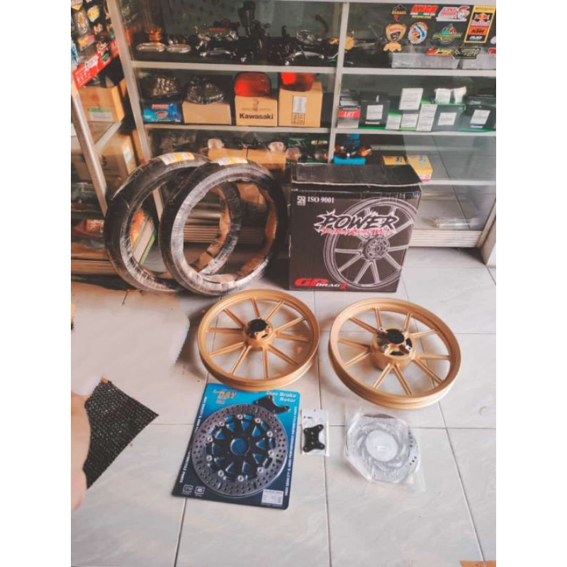 Jual Velg Daytona Gp Wheel Pnp Ninja R Ss Rr Set Disk Cakram Lengkap