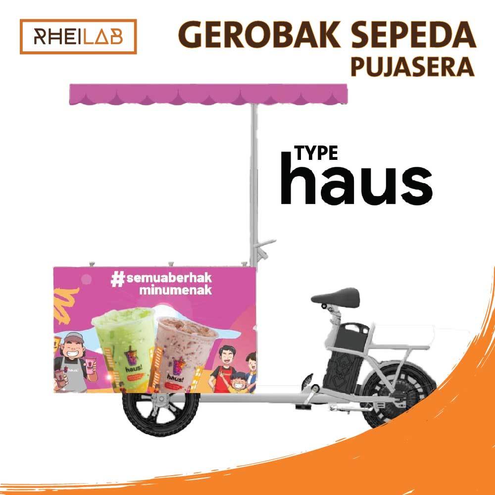 Jual Gerobak Sepeda Listrik Pujasera/Gerobak Kopi Keliling UMKM Tipe ...