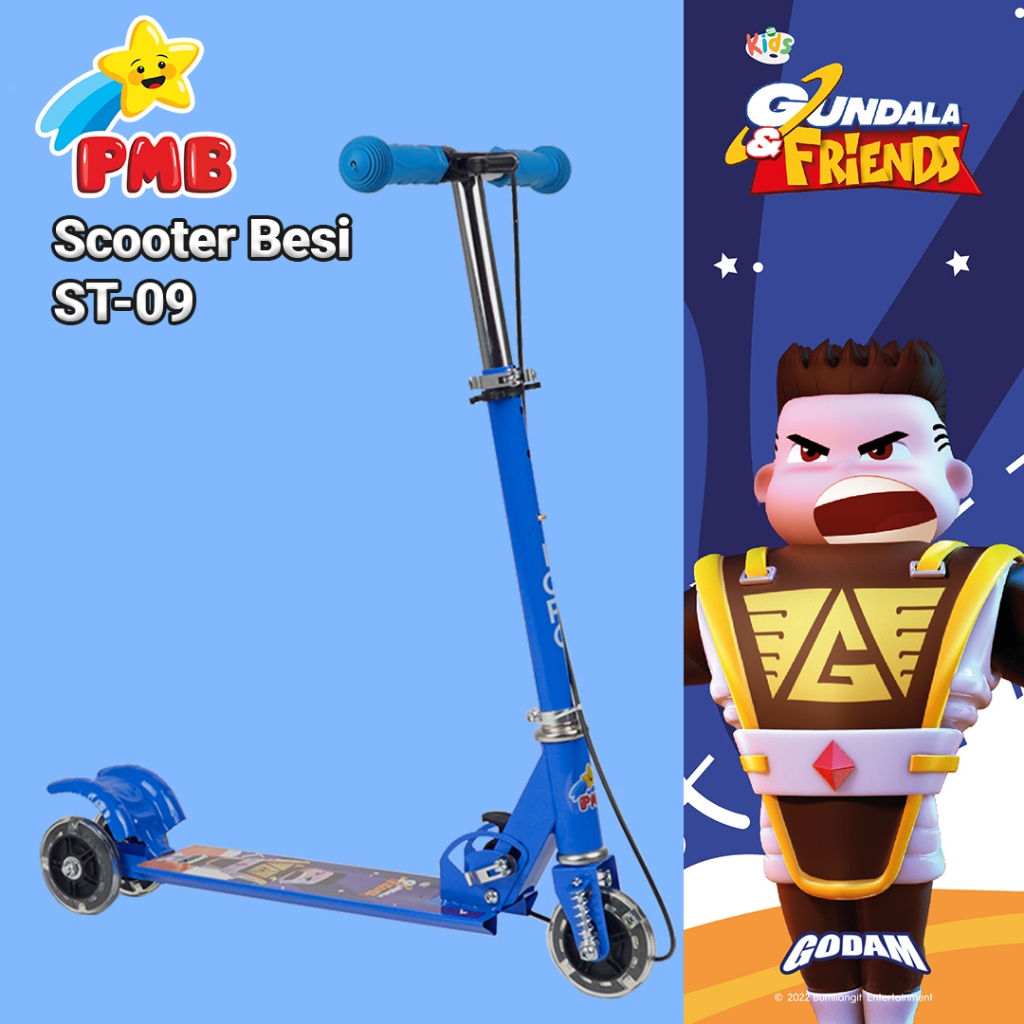 Jual Scooter Besi Dengan Bel Exotic ST 2020 // Otoped Anak Super Hero ...