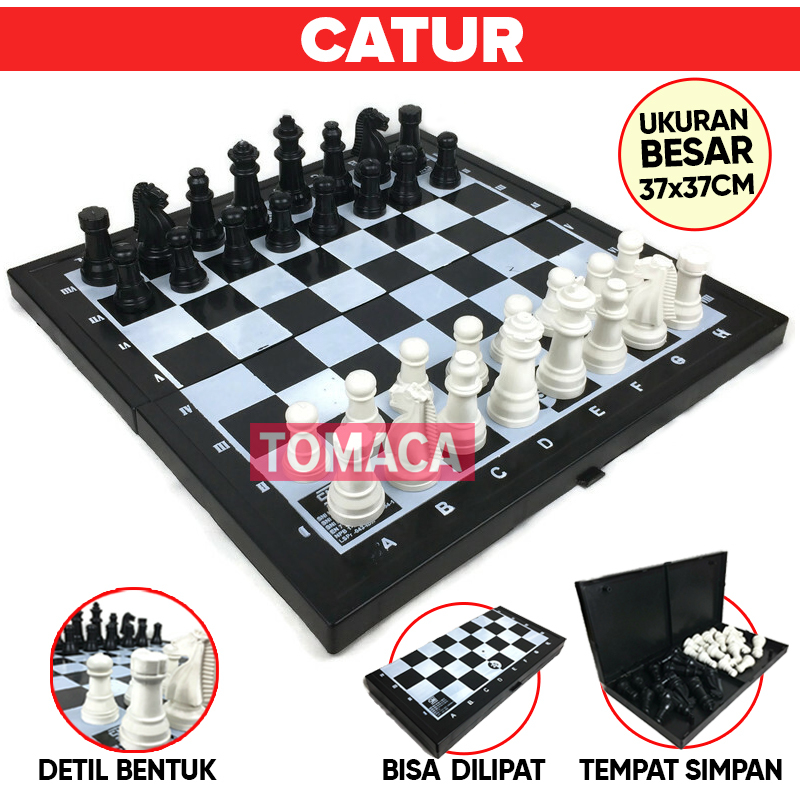 Jual Mainan Anak Papan Catur Folding Board Game Chess Lipat Games ...