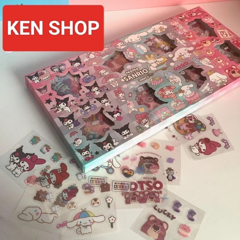 Jual Stiker Nono Sanrio Isi Lembar Kuromi Melody Cinnamoroll Lotso Shopee Indonesia