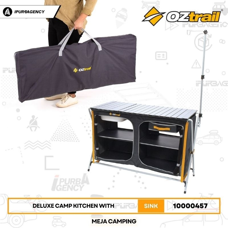 Jual Meja Masak OZtrail Deluxe Camp Kitchen with Sink 10000457