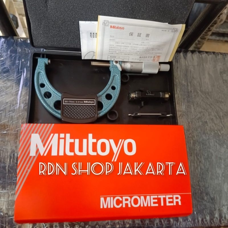 Jual Alat Ukur Diameter Outside Micrometer 25 50 Mm X 0 001 Mitutoyo