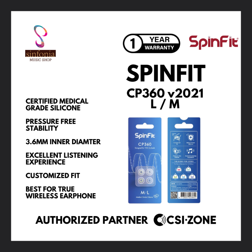 Jual SpinFit CP360 Earphone Eartips Replacement 2 Pairs | Shopee Indonesia