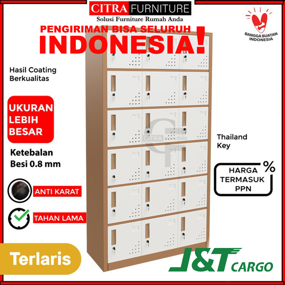 Jual NEW | Loker Besi 18 Pintu Kunci |Locker Karyawan|Arsip File ...