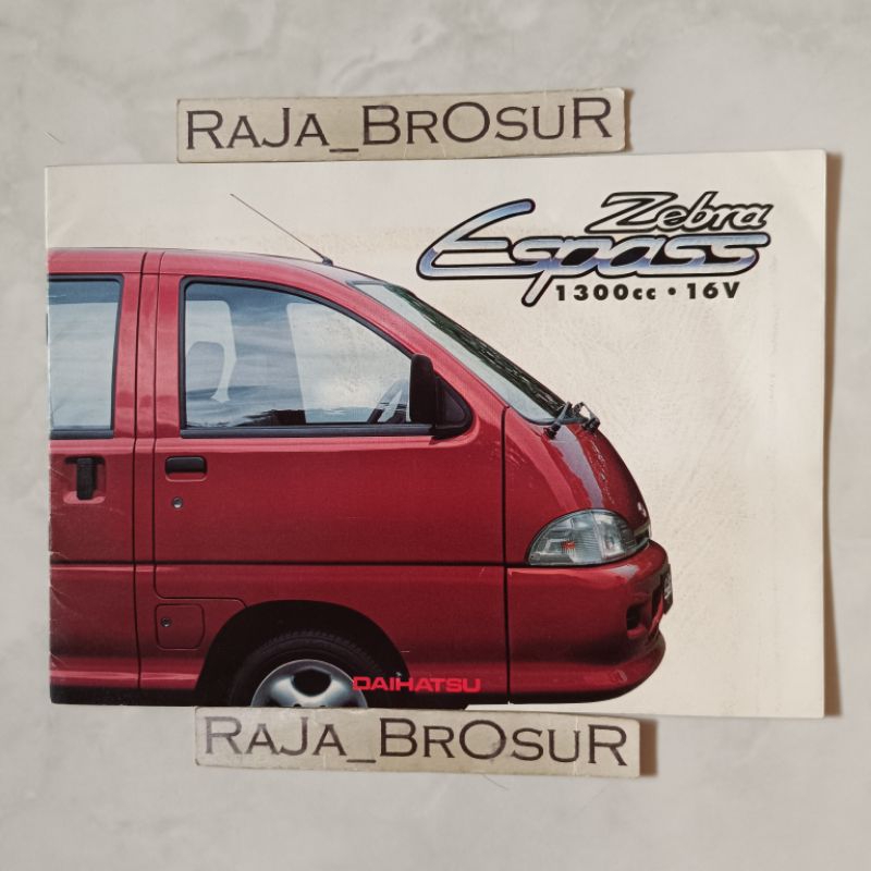 Jual Poster Brosur Katalog Booklet Jadul Lawas Daihatsu Zebra Espass