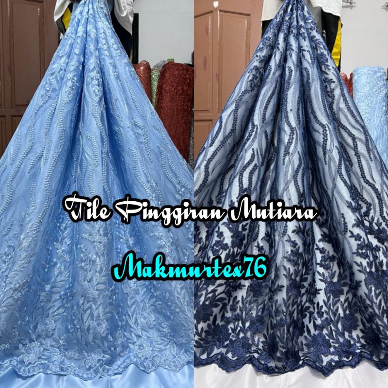 Jual Kain Tile Akar Pinggiran Mutiara/Tile Akar Mutiara Tebal/Bahan ...