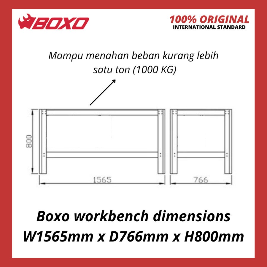 Jual Work Bench Meja Gudang Meja Kerja Bengkel Meja Kerja Berat Heavy ...