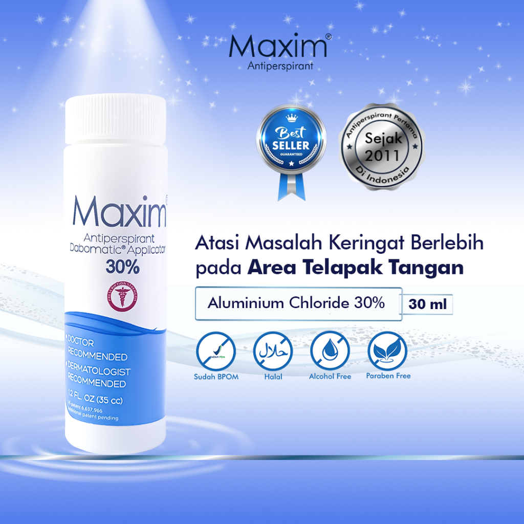 Jual Maxim Antiperspirant Deodoran Tangan dan Kaki 30 30ml Shopee