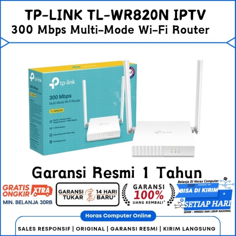 Jual Tp Link Tl Wr820n 300 Mbps Multi Mode Wi Fi Router Guest Network Shopee Indonesia 1293