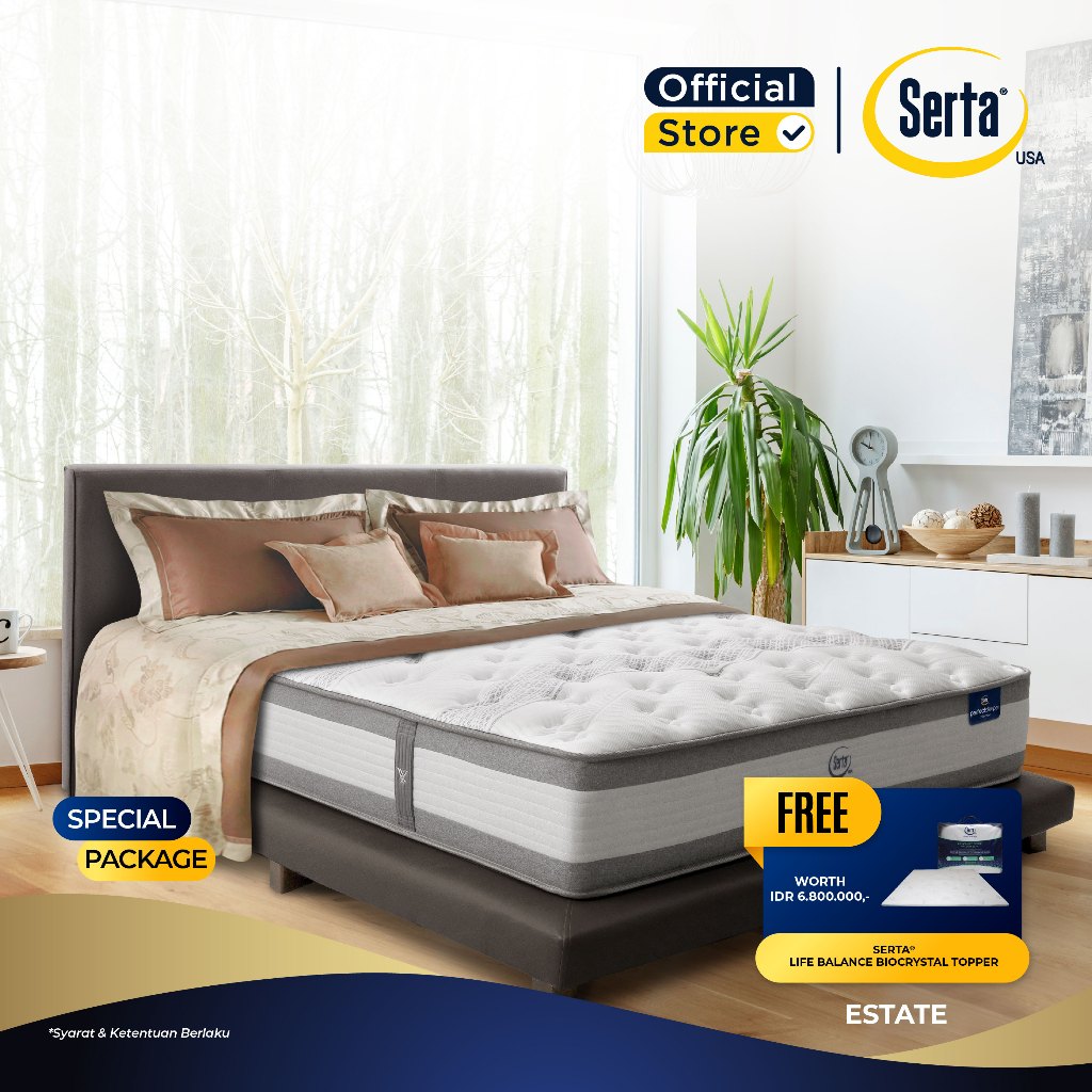 Jual Serta Mattress Springbed Estate (Mattress Only) | Shopee Indonesia