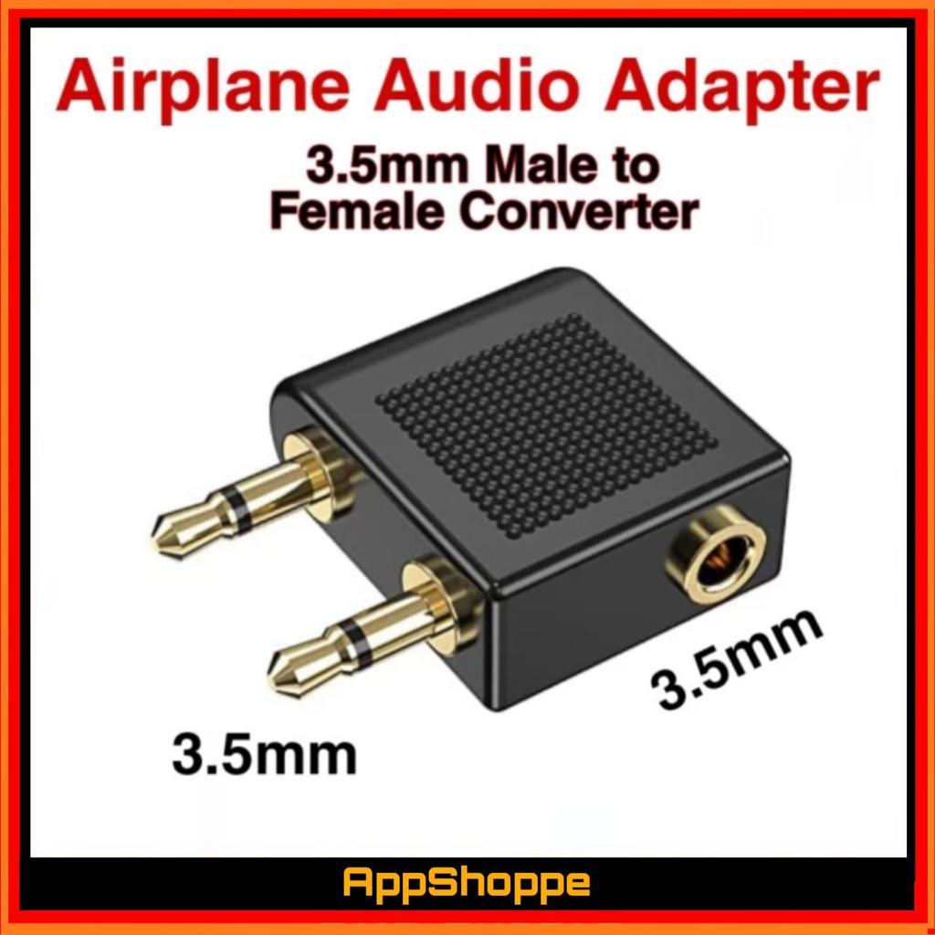 Jual Airplane Audio Jack Adapter Earphone Headphone Adaptor Pesawat Terbang Shopee Indonesia