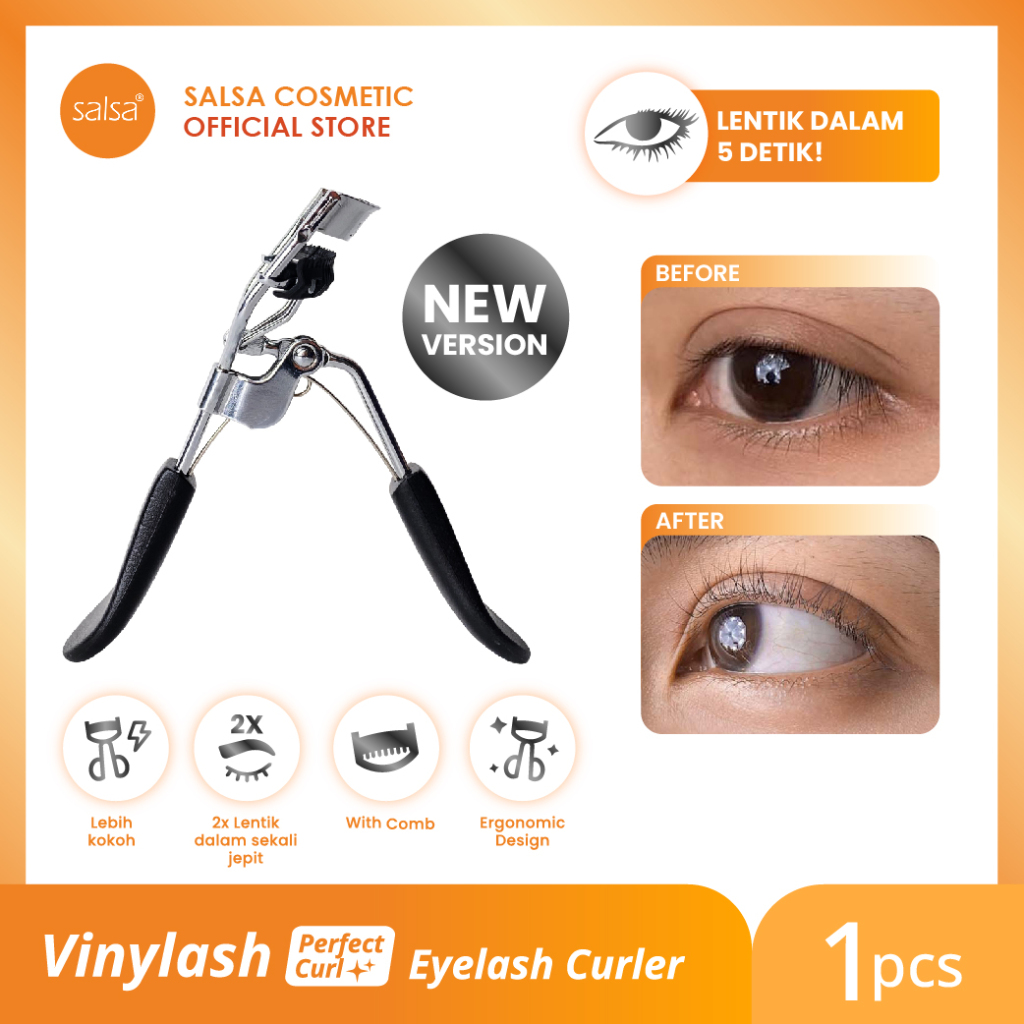 Jual Salsa Vinylash Pro Eyelash Curler Penjepit Bulu Mata Jepit