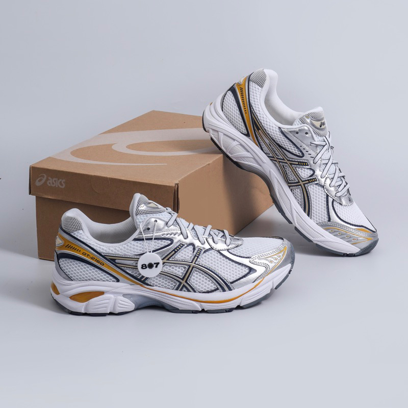 Jual Asics Gt 2160 White Pure Silver Gold | Shopee Indonesia
