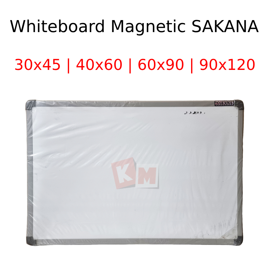 Jual Papan Tulis Whiteboard Magnetic Gantung Sakana 30x45 40x60 60x90 90x120 Shopee 4211