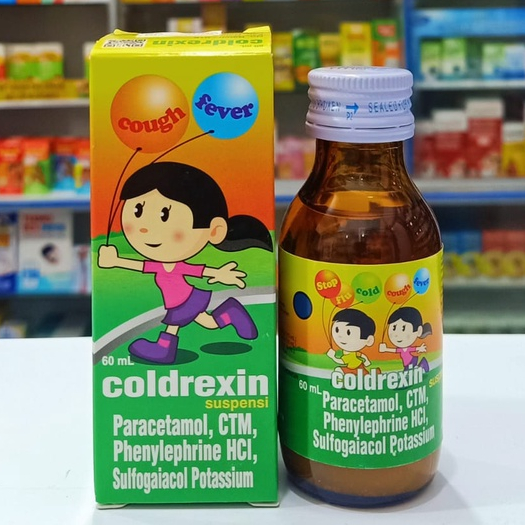 Jual COLDREXIN SIRUP 60ML - MEREDAKAN DEMAM, BATUK DAN PILEK PADA ANAK ...