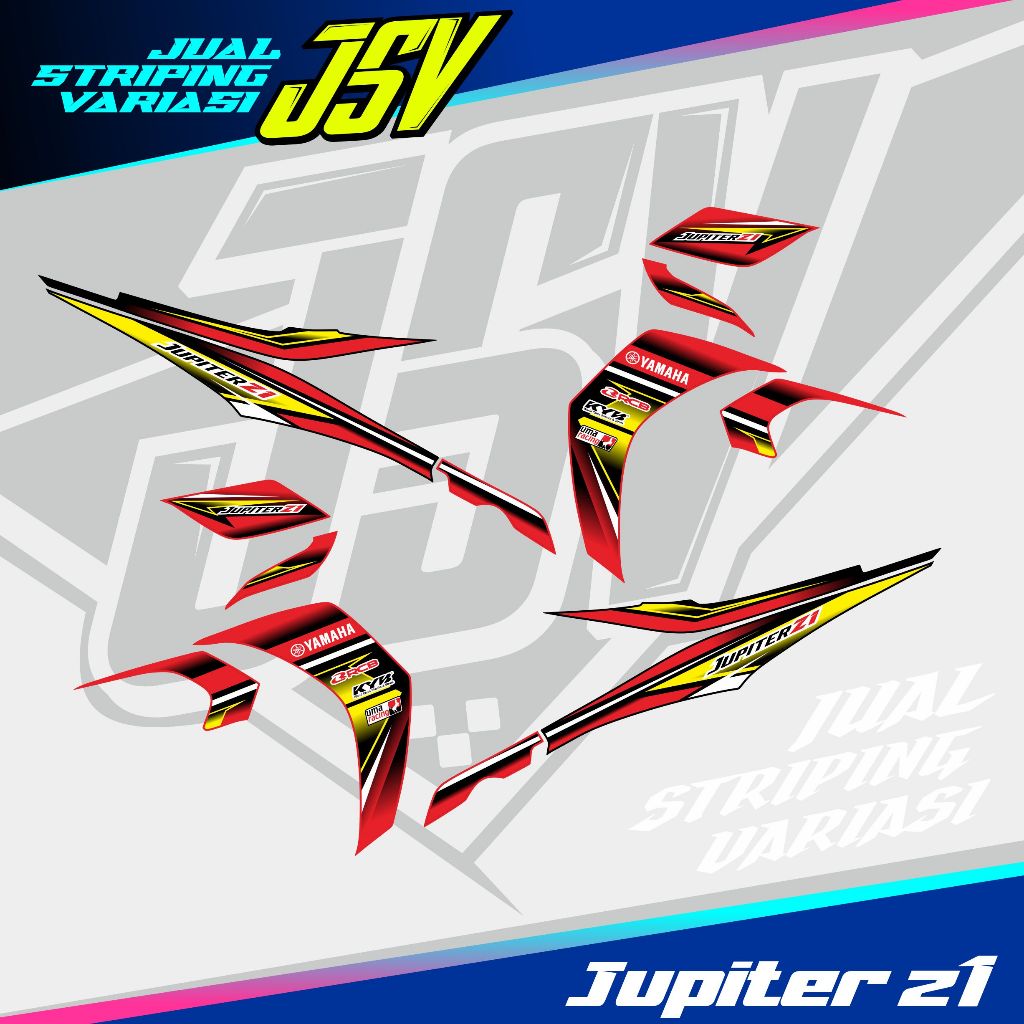 Jual Striping Jupiter Z1 Jupiter Z1 Grafis Roadrace Stiker Striping ...