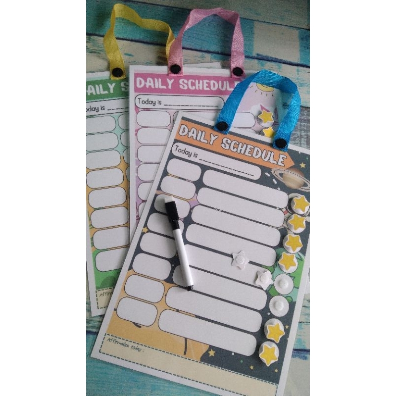 Jual Weep and clean Daily Schedule Routine/Jadwal sehari-hari untuk ...