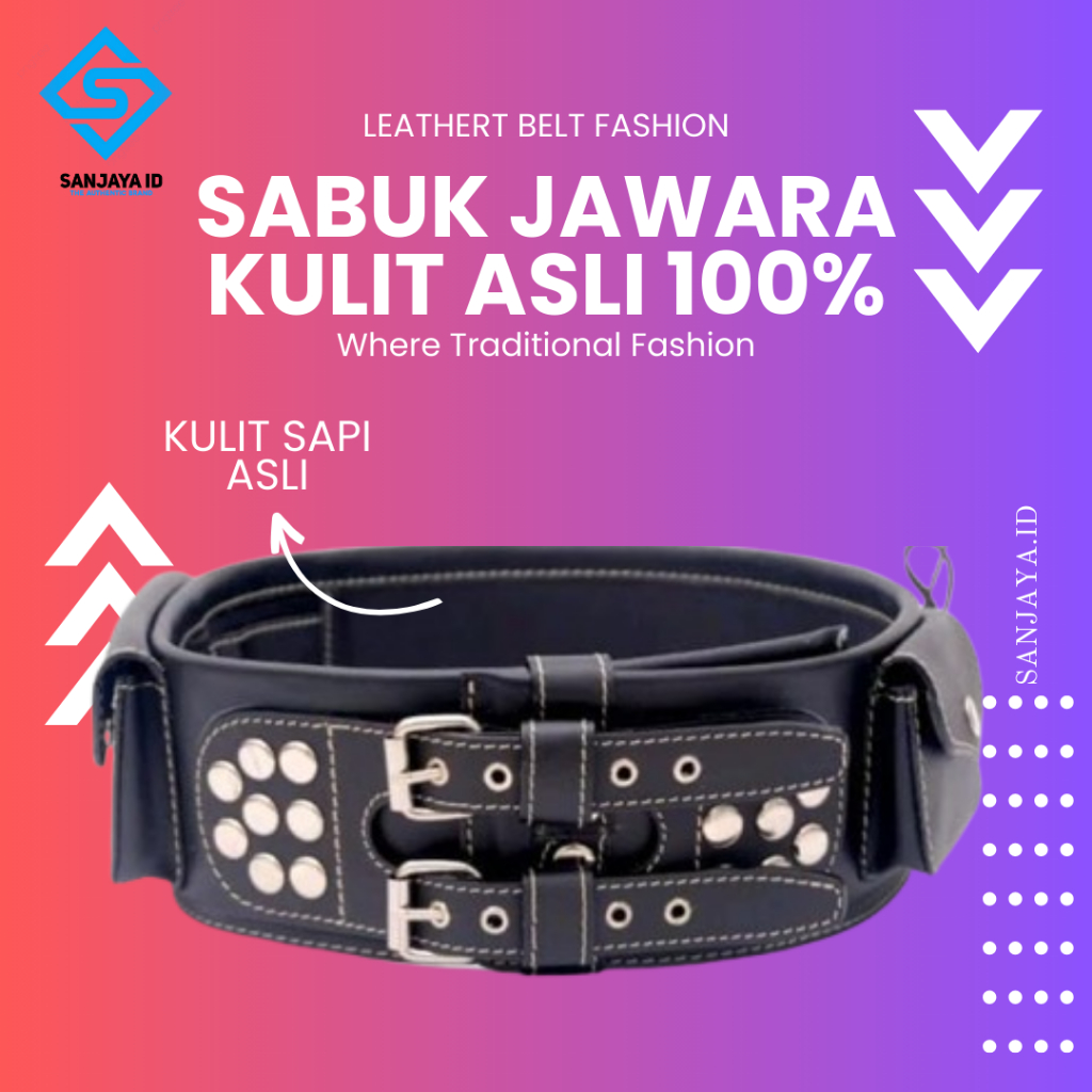 Jual Sabuk Jawara Kulit Sapi Asli 1000% Original Sabuk Betawi Sabuk ...