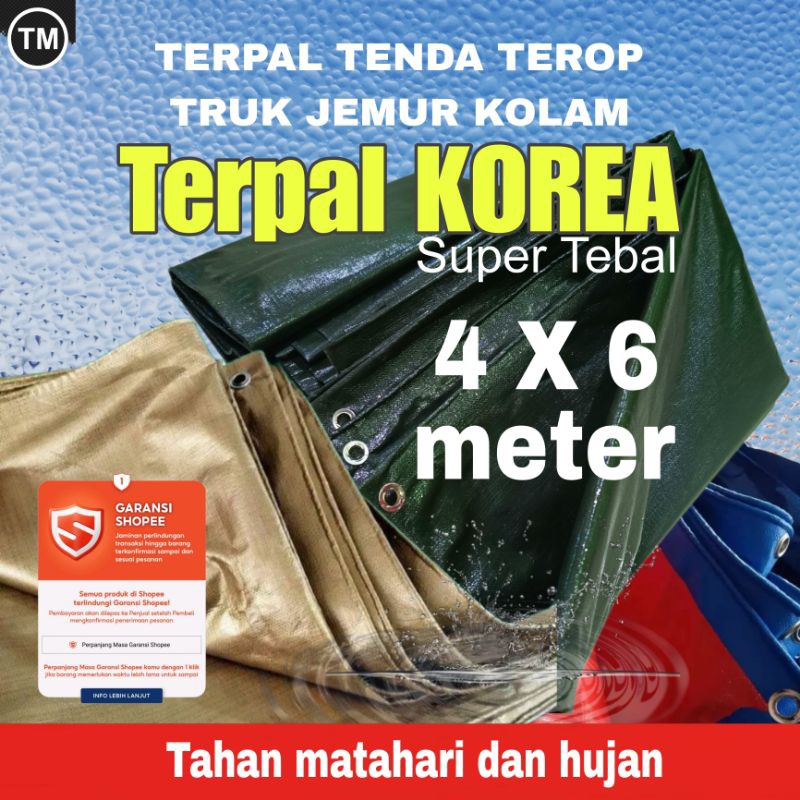 Jual Terpaulin Terpal A Korea Ukuran X Meter Super Tebal Shopee