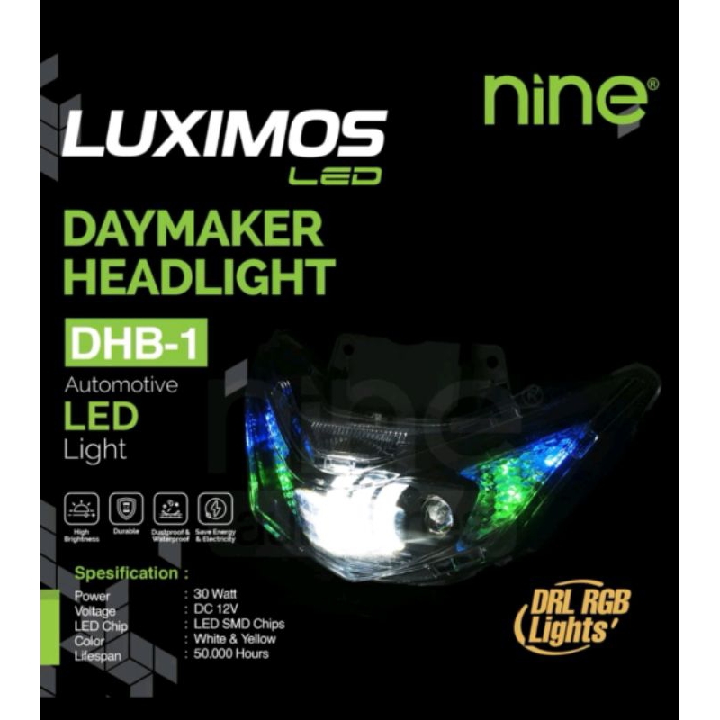 Jual DHB1 RGB KONEKSI BLUETOOTH ANDROID HEADLAMP MOTOR BEAT DELUXE DAN