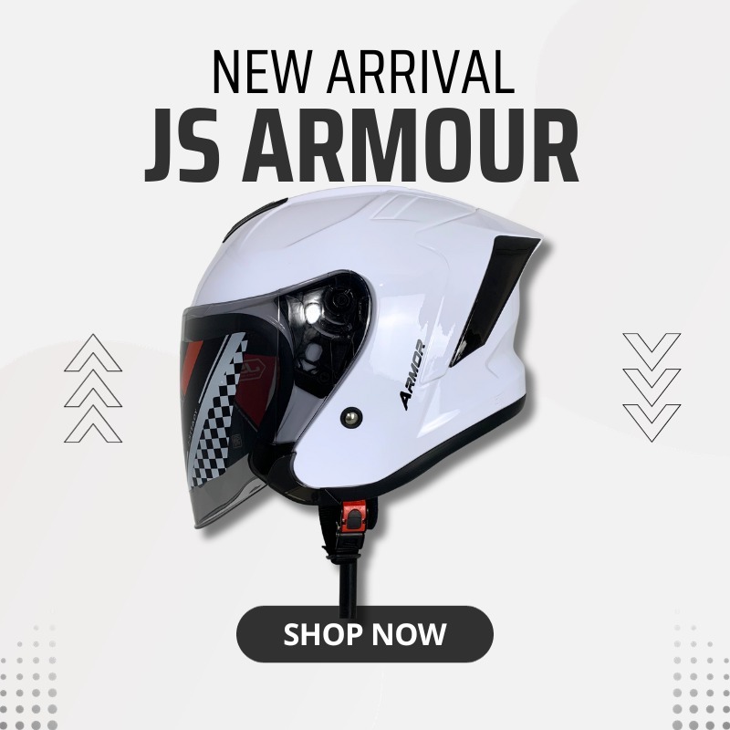 Jual Helm Half Face JS ARMOR original SNI | Shopee Indonesia